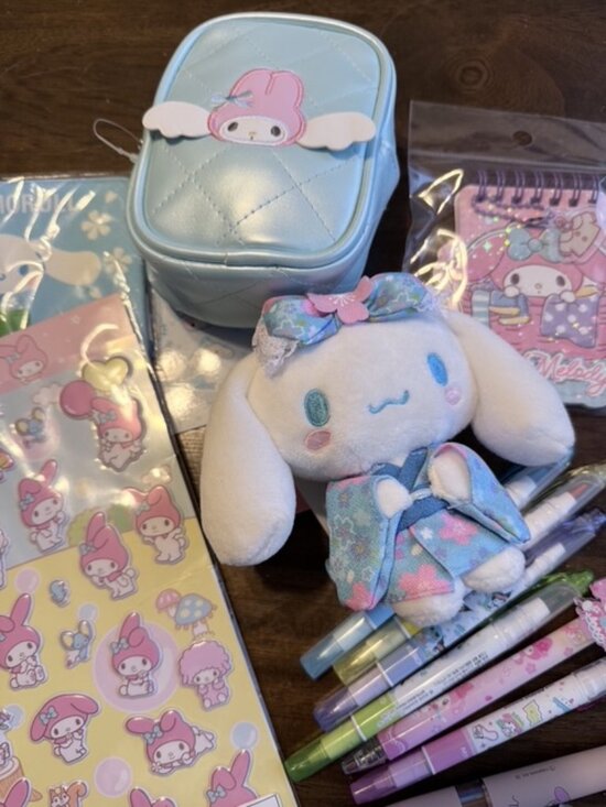 Sanrio Other - Sanrio Bundle FREE SHIPPING Pens, Plush, Pouches, Stickers, Character Variety